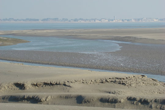 Baie de somme vu du hourdel,Picardie