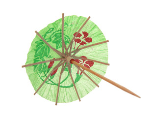 Green Cocktail umbrella