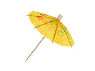 Zelfklevend Fotobehang Cocktail umbrella © 2happy