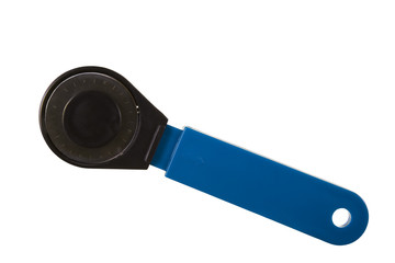 Pizza Cutter With Blue Handle