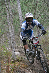 Fototapeta premium Descente en VTT