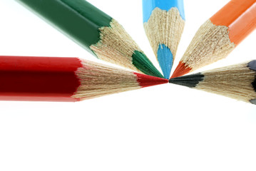 abstract color pencils