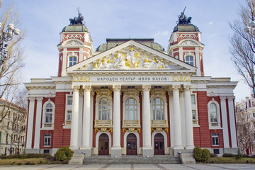 Fototapeta na wymiar Bułgarskie Narodowy Teatr 