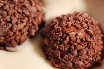 Chocolates - truffles in a creamy cream