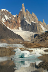 Mount Cerro Torre from lake Torre - 6542391