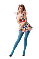 Funny beautiful bizarre girl