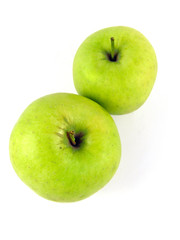 Two green apples