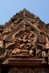 detail d'un temple khmer,