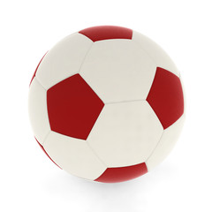 Fototapeta premium soccer ball red