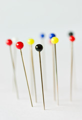 colorful pins