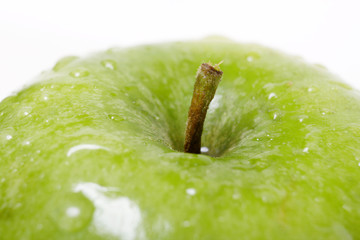 grüner, frischer Apfel