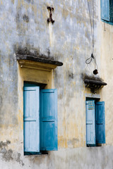 old house in the old town of the island country