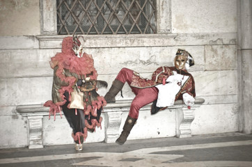 ilustration of venice carnival mystery