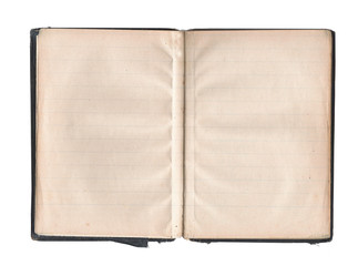 leere Seiten in altem Buch