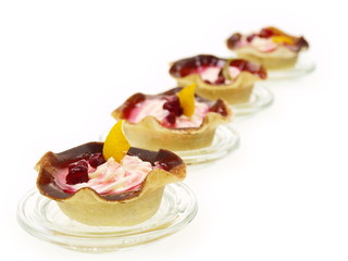 granatapfel mousse in tulpen schale