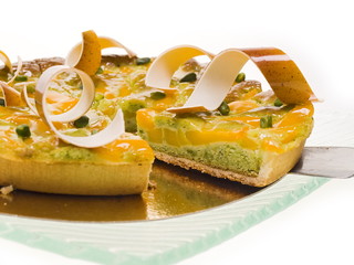 pistazien pfirsich schlemmerkuchen