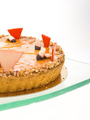 mandel pudding torte