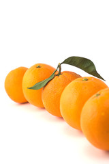 Oranges in a row