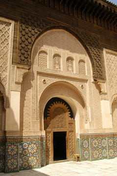 Patio at Ben Youssef Medrassa in Marrakech