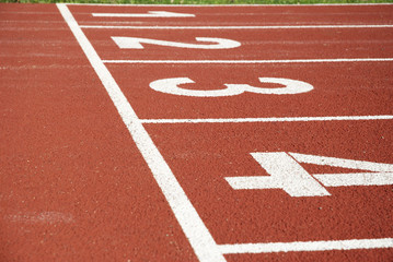 Start numbers of racetrack