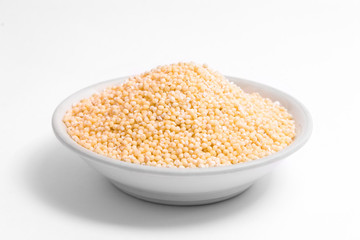 Plate with millet