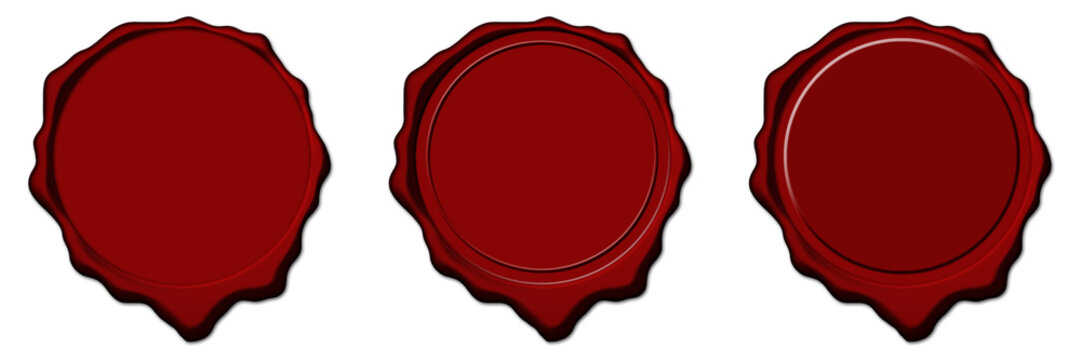 Red wax empty seals