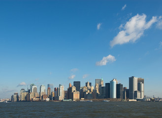 Naklejka premium panorama of manhattan, new york