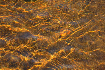 Sun dancing on the water