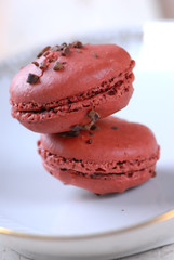 macarons au chocolat