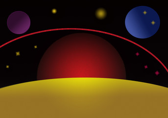 space landacape