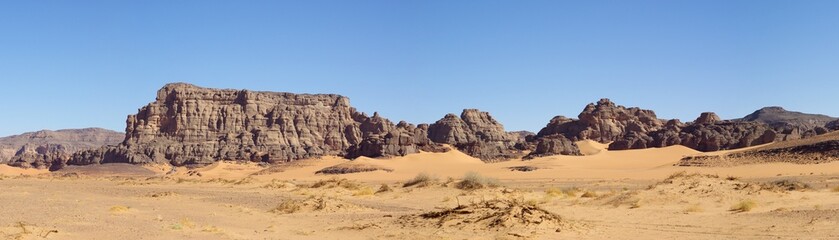 Panorama : Oued In Djaren - Tadrart Algérienne