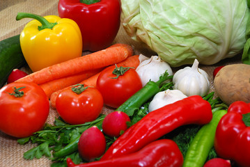 fresh vegetables closeup 