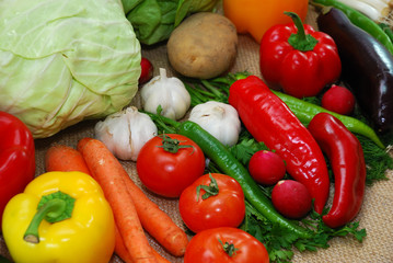 fresh vegetables closeup 