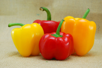 red and yellow pepper mix