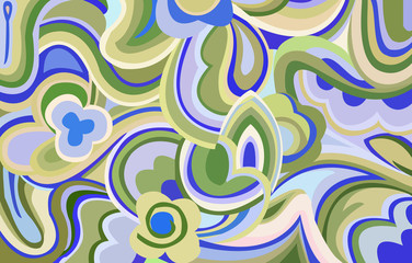 Retro swirls and curves