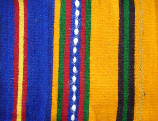 Obraz premium Motley woolen rugs from Bulgaria