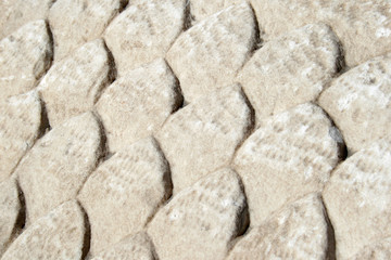 Close up marble pattern in Roman Bath - Ankara, Turkey