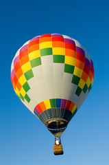 Mutlicolor hot air balloon