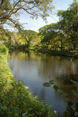 Fototapeta na wymiar Man-made lake in Ecological Park
