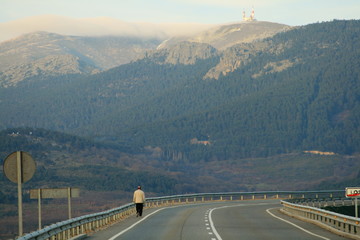 camino y barrera