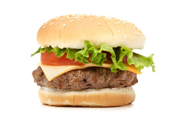 homemade hamburger