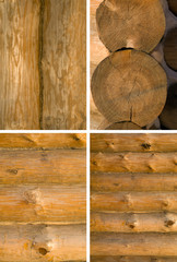 wood walls from beam, backgrounds