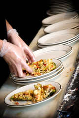 food being prepared