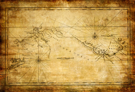 Fototapeta ancient map