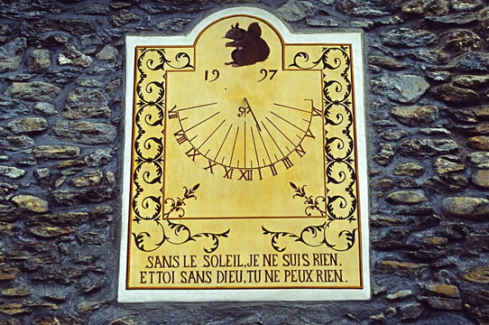 Cadran solaire au Hameau du Coin 