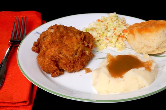 Fried Chicken And Mashed Potatoes