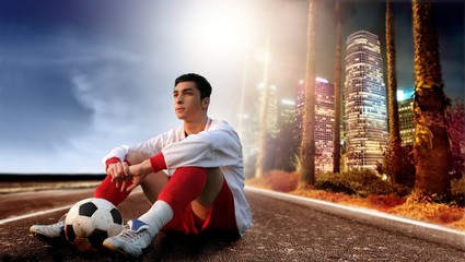 soccer player in the city 2
