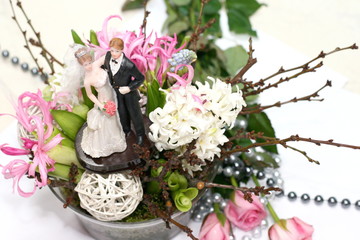Obraz na płótnie Canvas Wedding flowers in composition