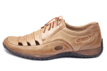 Leather men's shoe