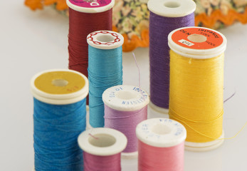 different colors of thread